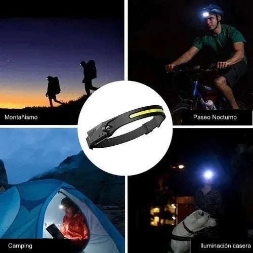 LINTERNA CINTILLO RECARGABLE CON SENSOR
